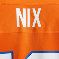 Denver Broncos Bo Nix Nike Orange Mile High Collection 1977 Throwback Player Game Jersey