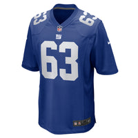 New York Giants Jake Kubas Nike Royal Team Game Jersey