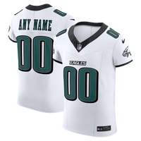 Philadelphia Eagles Nike White Vapor F.U.S.E. Elite Custom Jersey