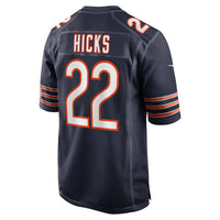 Chicago Bears Elijah Hicks Nike Navy Team Game Jersey