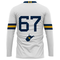 GameDay Greats #1 White West Virginia Mountaineers Lightweight Volleyball Jersey