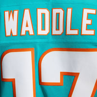 Miami Dolphins Jaylen Waddle Nike Aqua Team Vapor F.U.S.E. Stitched Limited Jersey