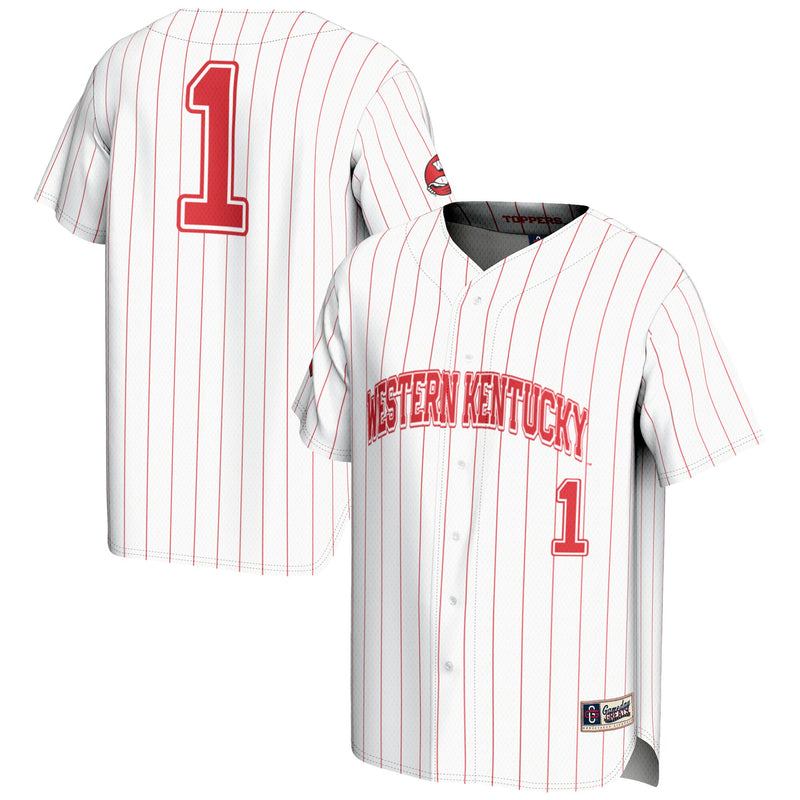 #1 Western Kentucky Hilltoppers GameDay Greats Lightweight Baseball Jersey - White