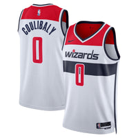 Washington Wizards Nike Association Edition Swingman Jersey - White - Bilal Coulibaly -