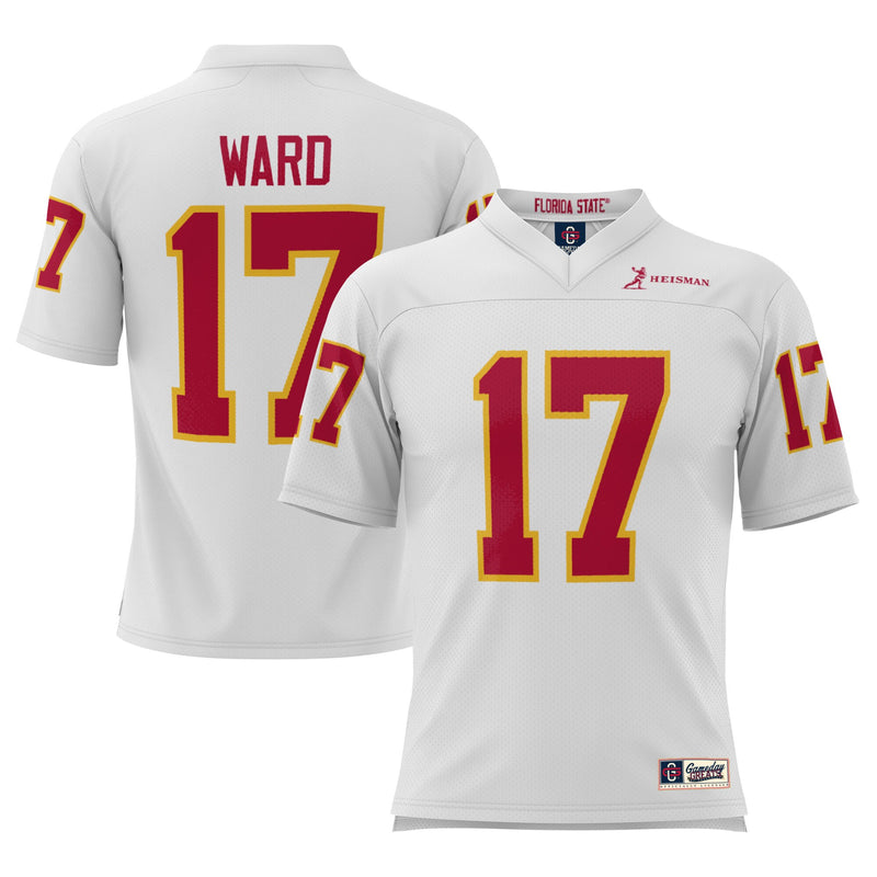 GameDay Greats Charlie Ward White Florida State Seminoles Heisman Football Jersey