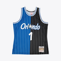 Orlando Magic Mitchell & Ness Tracy McGrady 2003 Split Swingman Jersey - Black/Blue