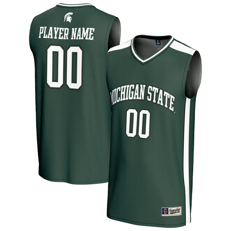 Michigan State Spartans GameDay Greats NIL Pick-A-Player Lightweight Basketball Fashion Jersey - Green