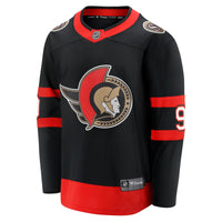 Ottawa Senators Josh Norris Fanatics Black Home Breakaway Jersey