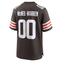 Cleveland Browns Emmanuel McNeil-Warren Nike Brown Game Jersey
