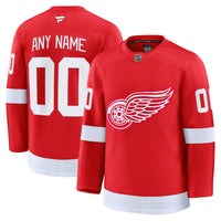 Detroit Red Wings Fanatics Red Home Premium Custom Jersey