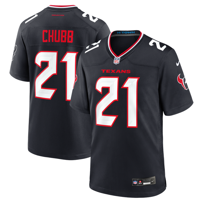 Houston Texans Nick Chubb Nike Navy Team Game Jersey