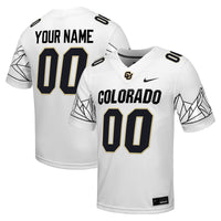 Colorado Buffaloes Nike Custom Football Game Jersey - White