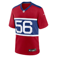 New York Giants Lawrence Taylor Nike Century Red Alternate Retired Player Game Jersey