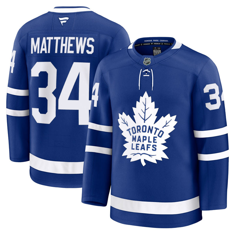 Toronto Maple Leafs Auston Matthews Fanatics Blue Home Premium Jersey