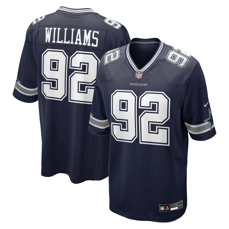 Dallas Cowboys Quinnen Williams Nike Navy Team Game Jersey