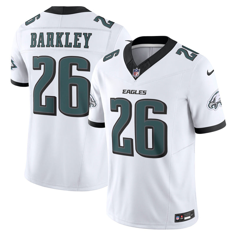 Philadelphia Eagles Saquon Barkley Nike White Vapor F.U.S.E. Limited Jersey