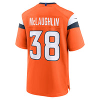 Denver Broncos Jaleel McLaughlin Nike Orange Team Game Jersey