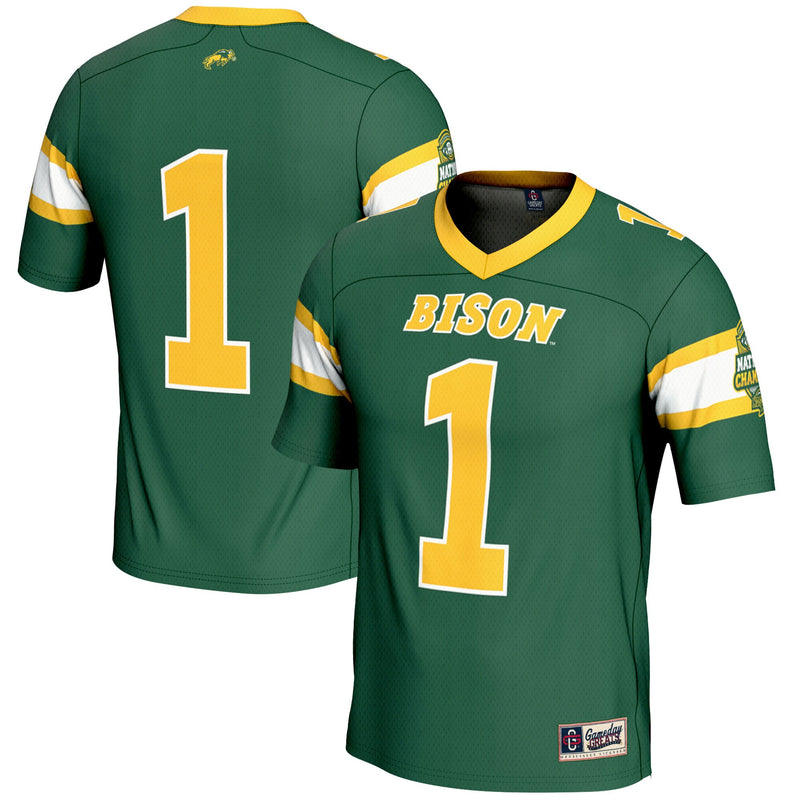#1 NDSU Bison GameDay Greats 2024 NCAA FCS Football National Champions Lightweight Fashion Jersey - Green