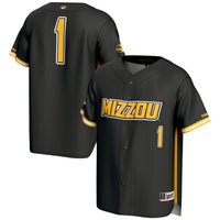 #1 Missouri Tigers GameDay Greats Lightweight Baseball Jersey - Black