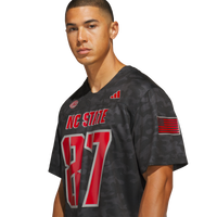 #87 NC State Wolfpack adidas Honor & Support Premier Strategy Jersey - Black