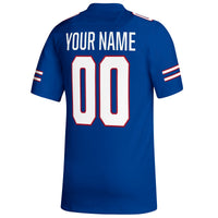 Kansas Jayhawks adidas Replica Custom Football Jersey - Royal