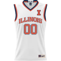 Illinois Fighting Illini GameDay Greats Lightweight NIL Pick-A-Player Basketball Jersey - White
