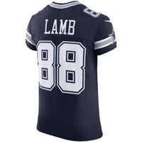 Dallas Cowboys CeeDee Lamb Nike Navy Team Vapor F.U.S.E. Elite Jersey