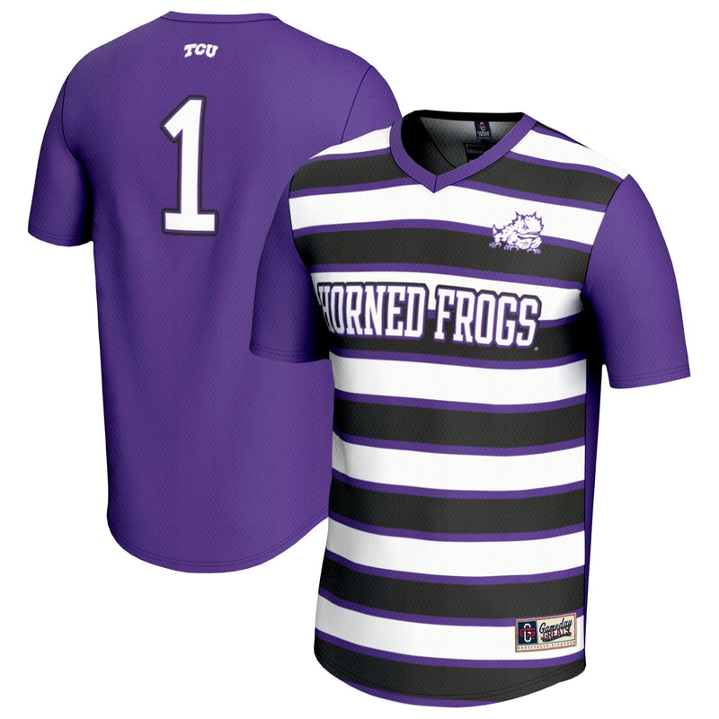 #1 TCU Horned Frogs GameDay Greats Lightweight Soccer Fashion Jersey - Purple