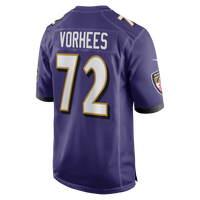 Baltimore Ravens Andrew Vorhees Nike Purple Team Game Jersey