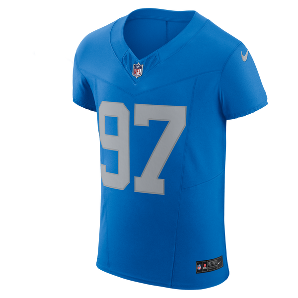 Detroit Lions Aidan Hutchinson Nike Blue Alternate Vapor F.U.S.E. Elite Jersey