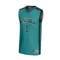 #1 Coastal Carolina Chanticleers GameDay Greats Lightweight Basketball Fashion Jersey - Teal