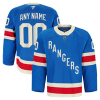 New York Rangers Fanatics Blue Centennial Authentic Pro Custom Jersey
