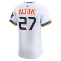 Houston Astros Jose Altuve Nike White 2025 City Connect Elite Player Jersey