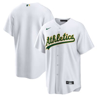 Athletics Nike White Home Blank Replica Jersey