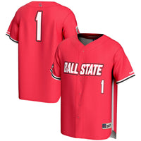 #1 Ball State Cardinals GameDay Greats Lightweight Baseball Fashion Jersey - Cardinal