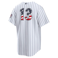 Fourth of July New York Yankees Jazz Chisholm Jr. Nike White USA 250 Stadium Jersey