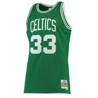 Mitchell & Ness Larry Bird Kelly Green Boston Celtics 1985-86 Hardwood Classics Swingman Jersey