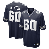 Dallas Cowboys Tyler Guyton Nike Navy Player Game Jersey