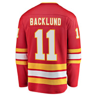 Calgary Flames Mikael Backlund Fanatics Red Home Breakaway Player Jersey