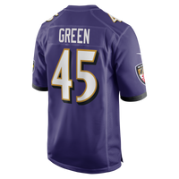 Baltimore Ravens Mike Green Nike Purple Team Game Jersey