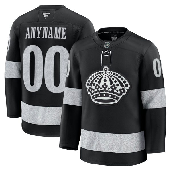 Los Angeles Kings Fanatics Black Alternate Premium Custom Jersey