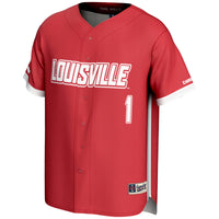 #1 Louisville Cardinals GameDay Greats Lightweight Baseball Fashion Jersey - Red