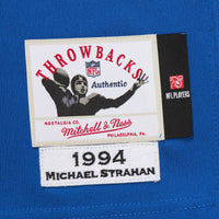 New York Giants 1994 Michael Strahan Mitchell & Ness Royal Authentic Throwback Retired Player Jersey