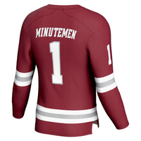 #1 UMass Minutemen GameDay Greats Hockey Fashion Jersey - Maroon