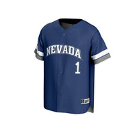 #1 Nevada Wolf Pack GameDay Greats Lightweight Collegiate Baseball Fashion Jersey - Navy
