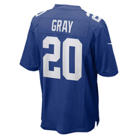 New York Giants Eric Gray Nike Royal Team Game Jersey