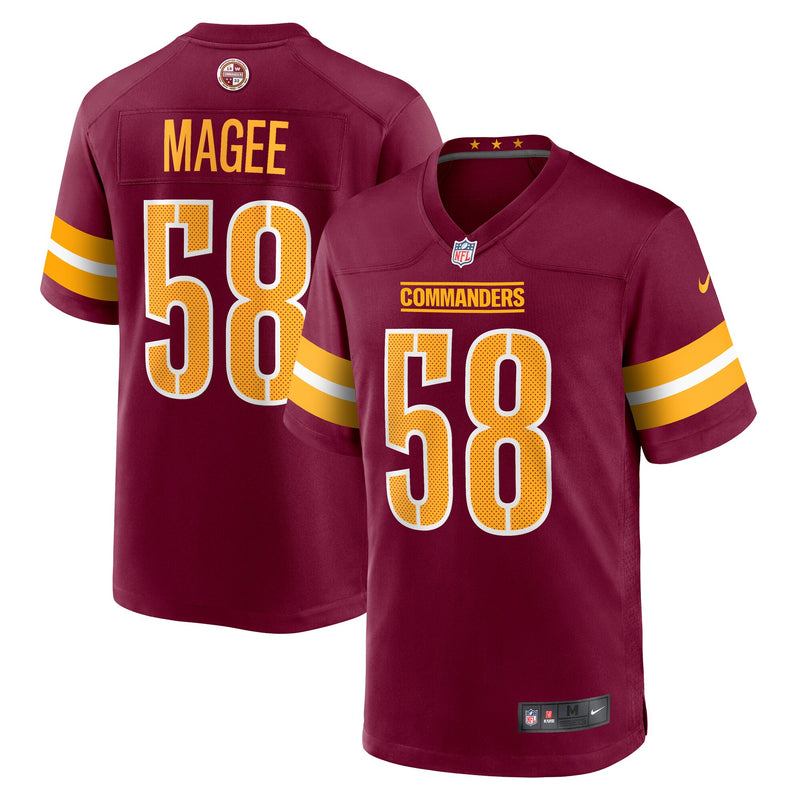 Washington Commanders Jordan Magee Nike Burgundy Game Jersey