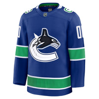 Vancouver Canucks Fanatics Blue Home Premium Custom Jersey