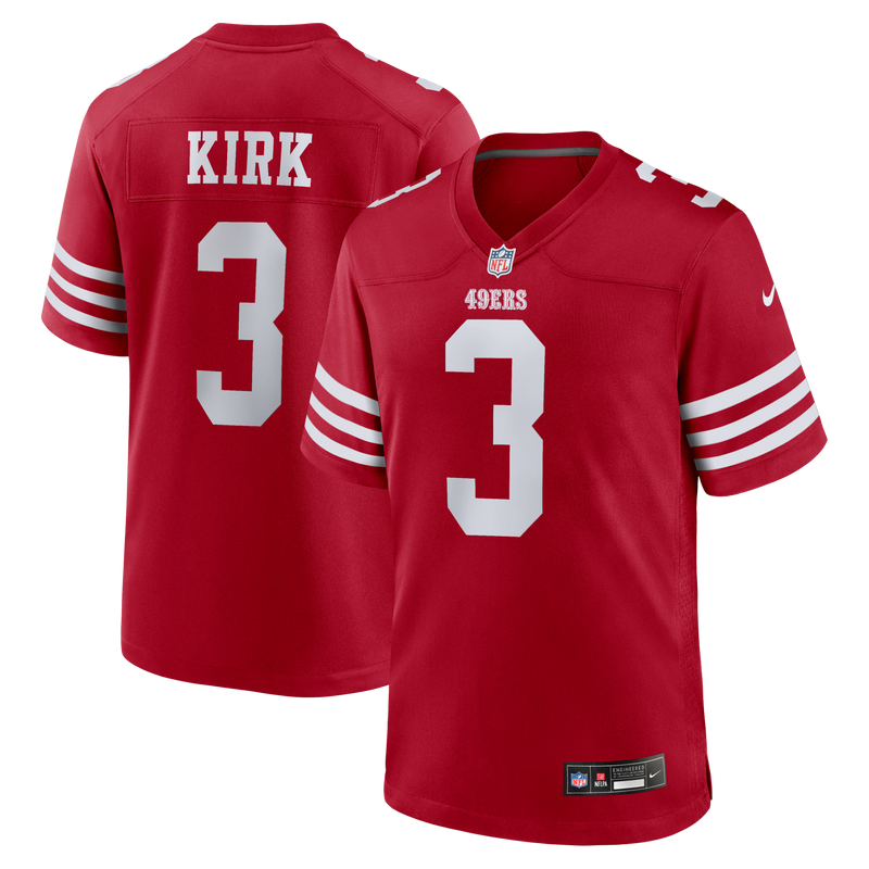 San Francisco 49ers Christian Kirk Nike Scarlet Team Game Jersey