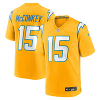 Los Angeles Chargers Ladd McConkey Nike Gold Alternate Charger Power Game Player Jersey